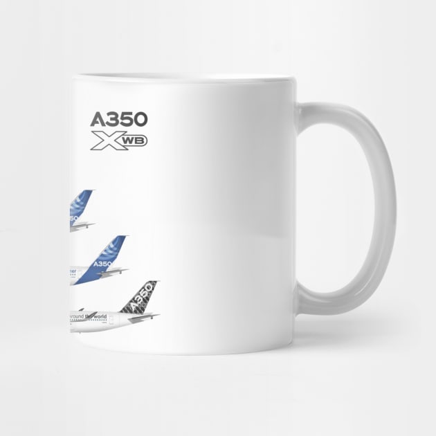 Airbus A350 Test Aircraft Fleet by SteveHClark